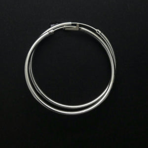 Hoop Earrings | 925 Sterling Silver | Strong but light weight | Genuine Gems from Crystal Heart Melbourne Australia since 1986