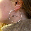 Hoop Earrings | 925 Sterling Silver | Strong but light weight | Genuine Gems from Crystal Heart Melbourne Australia since 1986