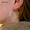 Hoop Earrings | 925 Sterling Silver | Strong but light weight | Genuine Gems from Crystal Heart Melbourne Australia since 1986