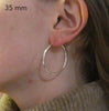 Hoop Earrings | 925 Sterling Silver | Strong but light weight | Genuine Gems from Crystal Heart Melbourne Australia since 1986