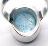 Aquamarine Ring | Large Faceted Oval | Fine 925 Sterling Silver | US Size 8.25 | AUS Size Q | Genuine Gems from Crystal Heart Melbourne Australia since 1986