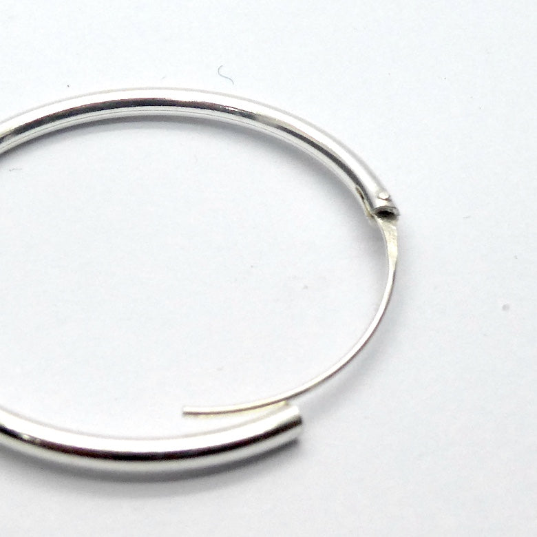 Hoop Earrings | 925 Sterling Silver | Strong but light weight | Genuine Gems from Crystal Heart Melbourne Australia since 1986
