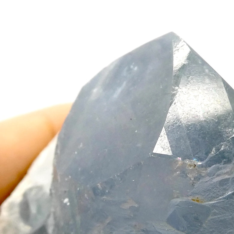 Celestite Cluster | Madagascar | Nice formation Large Perfect Point | Clarify Mind | Higher Communication |  Celestine | Genuine Gems from Crystal Heart 1986