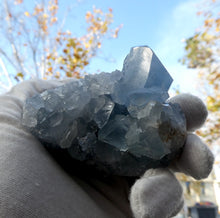 Load image into Gallery viewer, Celestite Cluster | Madagascar | Large Perfect Point | Clarify Relax Mind | Higher Communication |  AK Celestine | Genuine Gems from Crystal Heart 1986