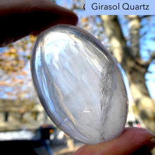 Load image into Gallery viewer, Girasol Palm Stone | Smoothly Carved Oval  | Madagascar| Genuine Gems from Crystal Heart Melbourne Australia since 1986