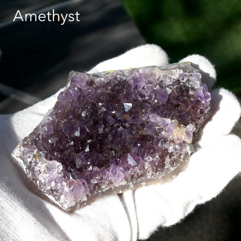 Amethyst Cluster | palm size | Deep Purple | Balancing & Purifying | Meditation | Visualisation | Aquarius | 3rd Eye | Crystal Heart Melbourne est 1986