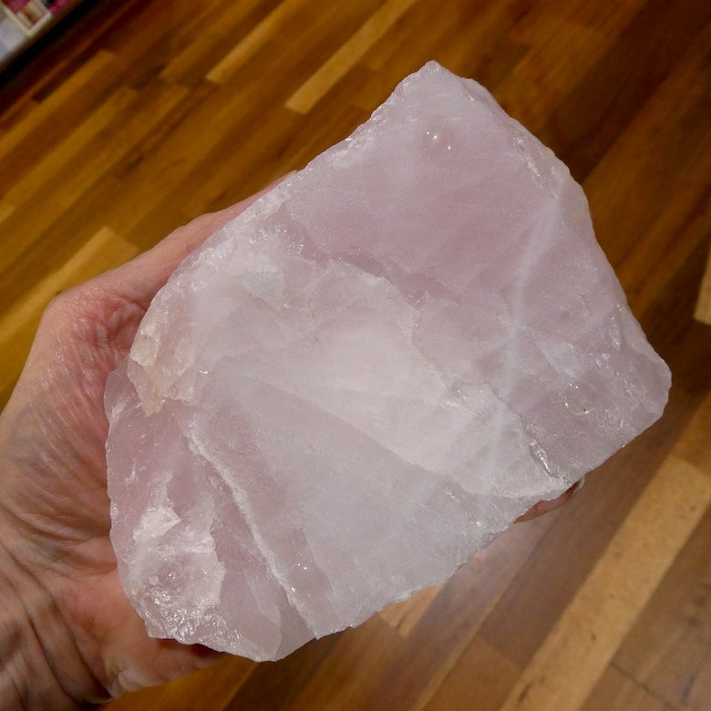 Rose Quartz Candle Holderl | Freeform Raw Rock | Good colour | Intimate Atmosphere | Love | Heart Healing | Crystal Heart Melbourne Australia since 1986