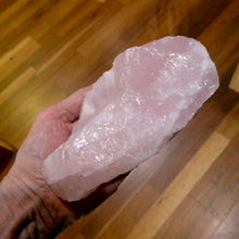 Load image into Gallery viewer, Rose Quartz Candle Holderl | Freeform Raw Rock | Good colour | Intimate Atmosphere | Love | Heart Healing | Crystal Heart Melbourne Australia since 1986