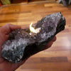 Amethyst Candle Holderl |  Raw Cluster | Good colour | Purifying and balancing | Crystal Heart Melbourne Australia since 1986