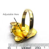 Bastet Egyptian Cat Ring | Gold Plated 925 Silver, AKA Vermeil  | Goddess protection home feminine | Crystal Heart Melbourne Australia since 1986