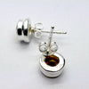 Mandarin Citrine Studs | Faceted Rounds | 925 Sterling Silver | Stepped Bezel | Positivity & abundance | Leo, Sagittarius, Scorpio | Crystal Heart Melbourne est 1986
