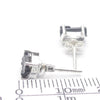 Tourmaline Studs | Raw Black Crystal | 925 Sterling Silver | Empower cleanse base chakra | Capricorn | Scorpio | Libra Stone | Crystal Heart Melbourne est 1986
