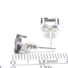 Load image into Gallery viewer, Tourmaline Studs | Raw Black Crystal | 925 Sterling Silver | Empower cleanse base chakra | Capricorn | Scorpio | Libra Stone | Crystal Heart Melbourne est 1986
