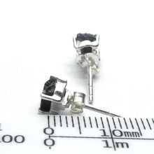 Load image into Gallery viewer, Tourmaline Studs | Raw Black Crystal | 925 Sterling Silver | Empower cleanse base chakra | Capricorn | Scorpio | Libra Stone | Crystal Heart Melbourne est 1986
