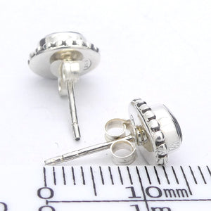 Black Onyx Stud Earrings | 5 x 7 mm faceted ovals | 925 Sterling Silver | Wisdom Protection | Harmony & Power | Leo | Capricorn | Crystal Heart Melbourne est 1986