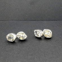 Load image into Gallery viewer, Herkimer Diamond Stud Earrings | 925 Sterling Silver | High Vibration Quartz | Crown Chakra | Genuine Gems from Crystal Heart Melbourne Australia since 1986