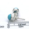 Turquoise Studs | Perfect Robins' Egg Blue | Kingsman Mine, Arizona | 925 Silver | Ally stone | Throat Chakra | Sagittarius | Crystal Heart Melbourne 1986