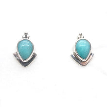 Load image into Gallery viewer, Amazonite Studs Earrings | 925 Sterling Silver | Genuine Gems from Crystal Heart Melbourne Australia 1986
