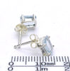 Aquamarine Earrings | Faceted Oblongs | 925 Sterling Silver | Soft Power & Clear Expression | Genuine Gems from Crystal Heart Melbourne Australia since 1986