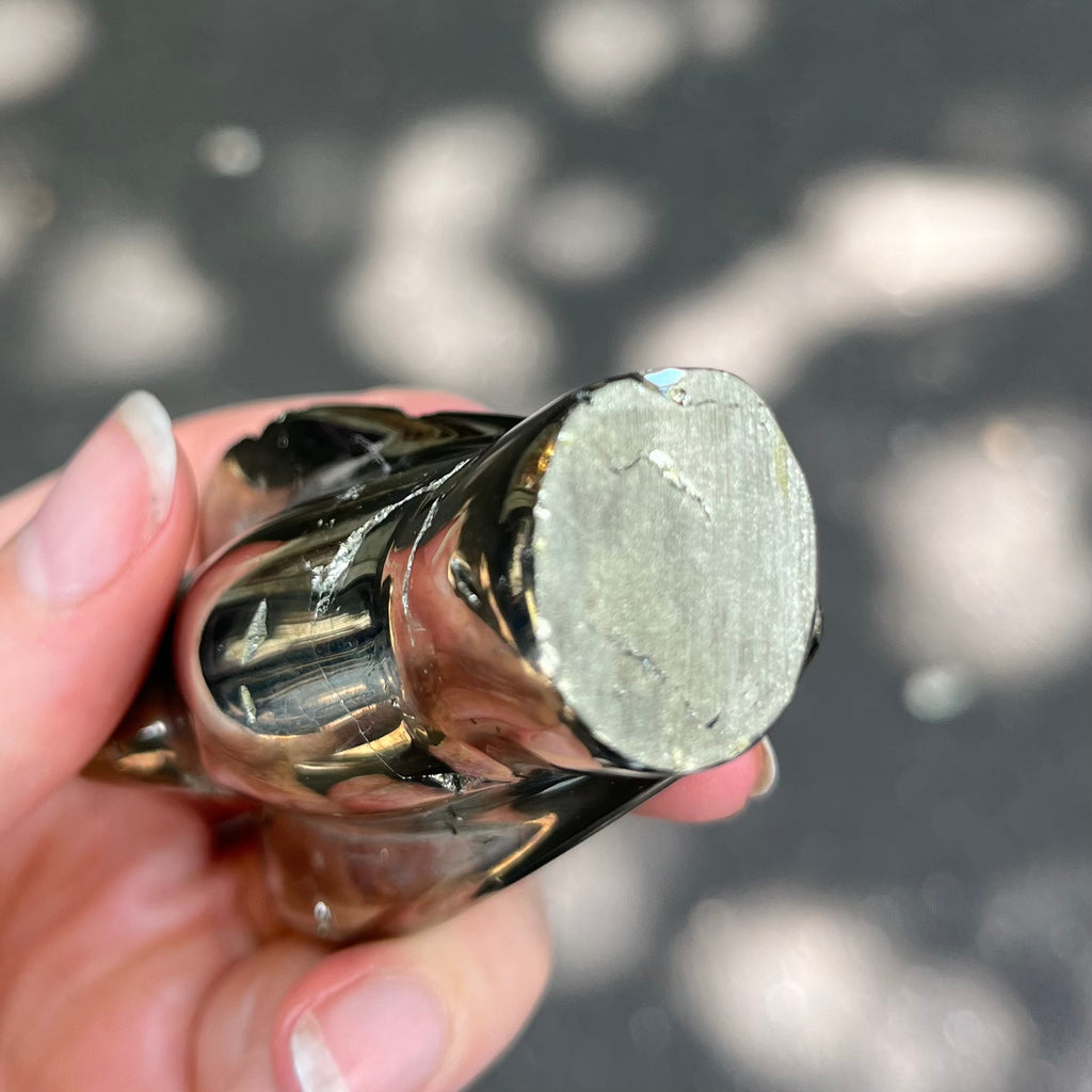 Pyrite Angel | Hand Carving | Fools Gold | Abundance | Crystal Heart Melbourne Australia since 1986

