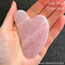 Load image into Gallery viewer, Crystal Gua Sha ~ Amethyst, Bian Stone,  Rose Quartz, Terahertz Stone, White Jade