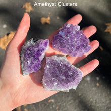 Load image into Gallery viewer, Amethyst Cluster |  ~ Balancing and Purifying energies and much more | Meditation | Protection | Third Eye Chakra | Genuine Gems from Crystal Heart Melbourne Australia since 1986
