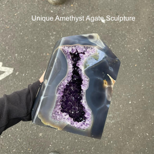 Amethyst Agate Sculpture