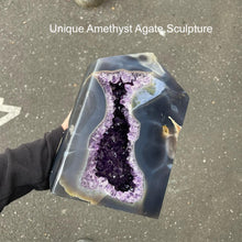 Load image into Gallery viewer, Amethyst Agate Sculpture