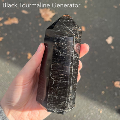 Black Tourmaline Generator | Protection | Healing | Grounding | Transcend Opposites | Genuine Gems from Crystal Heart Melbourne since 1986
