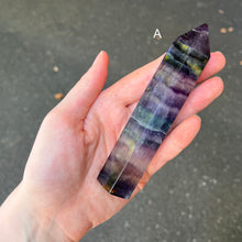 Load image into Gallery viewer, Rainbow Fluorite Generator | natural crystal gemstone | Capricorn Pisces Star Stone | Genuine Gemstone | Crystal Heart Melbourne since 1986