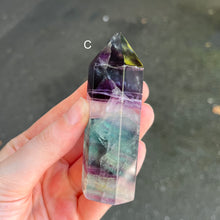 Load image into Gallery viewer, Rainbow Fluorite Generator | natural crystal gemstone | Capricorn Pisces Star Stone | Genuine Gemstone | Crystal Heart Melbourne since 1986