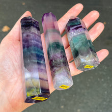 Load image into Gallery viewer, Rainbow Fluorite Generator | natural crystal gemstone | Capricorn Pisces Star Stone | Genuine Gemstone | Crystal Heart Melbourne since 1986