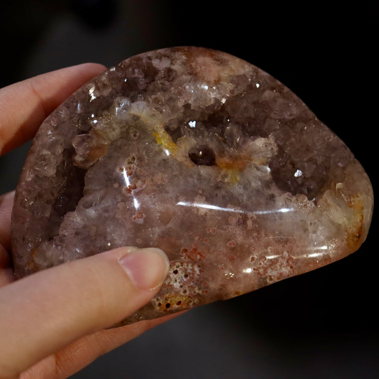 Pink Amethyst Raw Carving