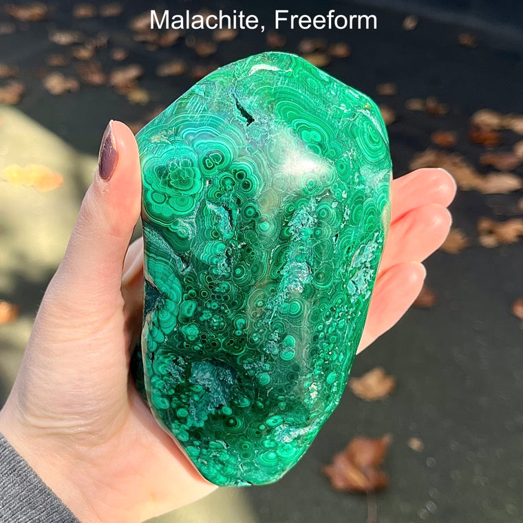 Malachite Hunk, Large Freeform