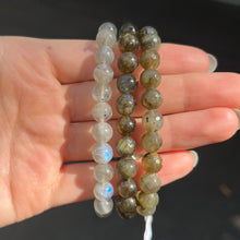 Load image into Gallery viewer, Stretch Bracelet with Labradorite Beads | Fair Trade | Strong Elastic | Shadow Work | Positive Energy | Inner Magic | Genuine Gems from Crystal Heart Melbourne Australia since 1986