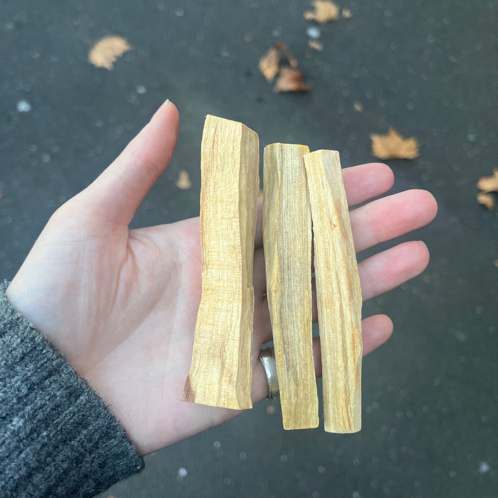 Palo Santo ~ Holy Wood | Cleansing and Smudging tool | Aromatherapy | Anti fungal | Purifying Energy | Crystal Heart Super store since 1986.