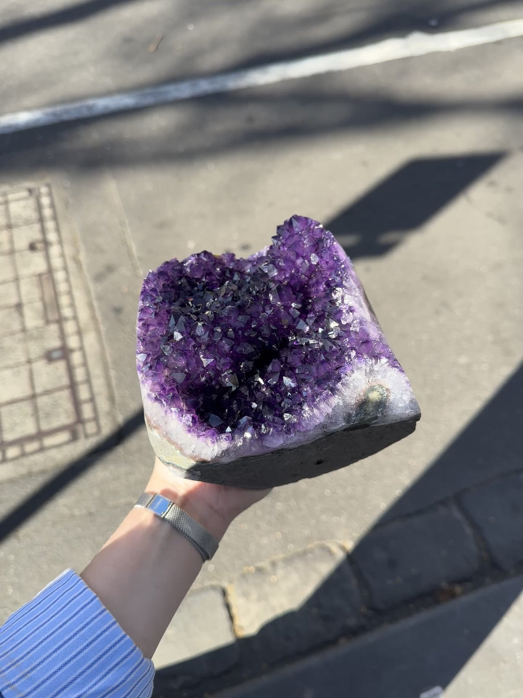 Amethyst Cluster |  ~ Balancing and Purifying energies and much more | Meditation | Protection | Third Eye Chakra | Genuine Gems from Crystal Heart Melbourne Australia since 1986