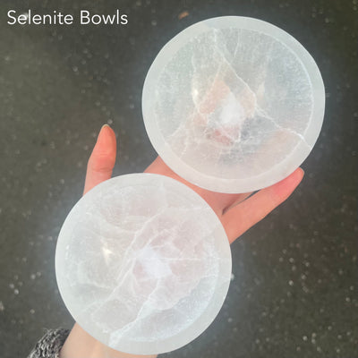 Selenite Charging Bowl | Angelic Crystal | Healing | Genuine gems from Crystal Heart Melbourne Australia since 1986