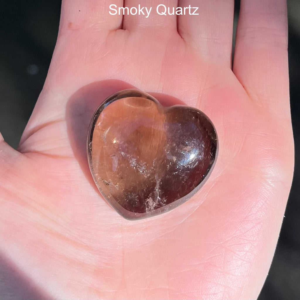 Crystal Heart Carvings  | Shungite | Tiger Eye | Smoky Quartz | Grounding Protection Strength  | Purifying Energy | Genuine Gems from Crystal Heart Melbourne Australia since 1986