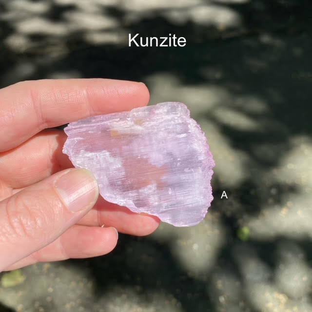 Kunzite Natural Crystal | Gem Quality | Excellent Clarity & Color | Natural terminations | Wisdom of the Heart | Taurus Scorpio Leo | Crystal heart Melbourne Australia since 1986