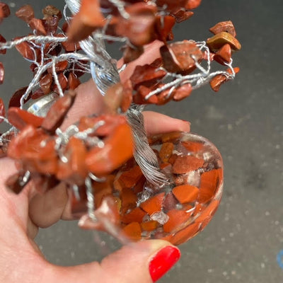 Crystal Tree - Red Jasper with Resin Base