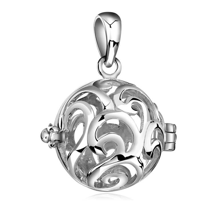 Pomander Pendants Silver SWIRL
