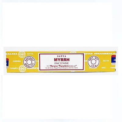 Satya Sai Baba - Myrrh | Beautifully Smelling Incense | Satya Sai Baba | Crystal Heart Since 1986 | 