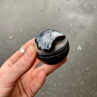 Agate Sphere | New Cycles | Healing Journey | Organic | Unique |  Ornament | Meditation & healing | Crystal Heart Melbourne Australia since 1986