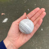 White Agate Sphere | Angelic | Peaceful | Meditative calm healing | Genuine Gems from Crystal Heart Australia since 1986