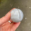 White Agate Sphere | Angelic | Peaceful | Meditative calm healing | Genuine Gems from Crystal Heart Australia since 1986