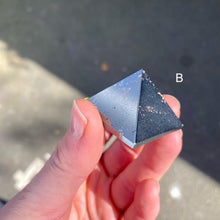 Load image into Gallery viewer, Hematite Crystal Pyramid | Grounding | Protection | Emotionally balancing | Genuine Gems from Crystal Heart Melbourne since 1986