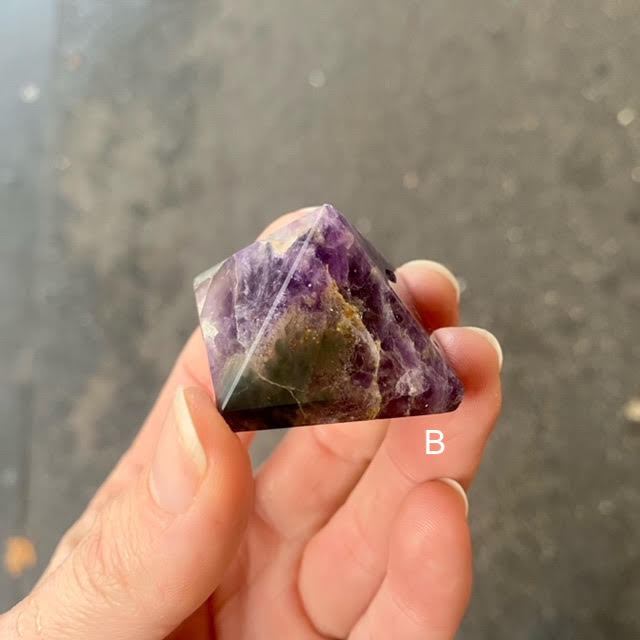 Amethyst Crystal Pyramid | Manifest Higher Consciousness | Meditate | Purify Energies | Transcend Opposites | Genuine Gems from Crystal Heart Melbourne since 1986