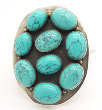 Load image into Gallery viewer, Turquoise Silver Belt Buckle