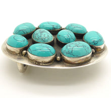 Load image into Gallery viewer, Turquoise Belt Buckle, 925 Silver